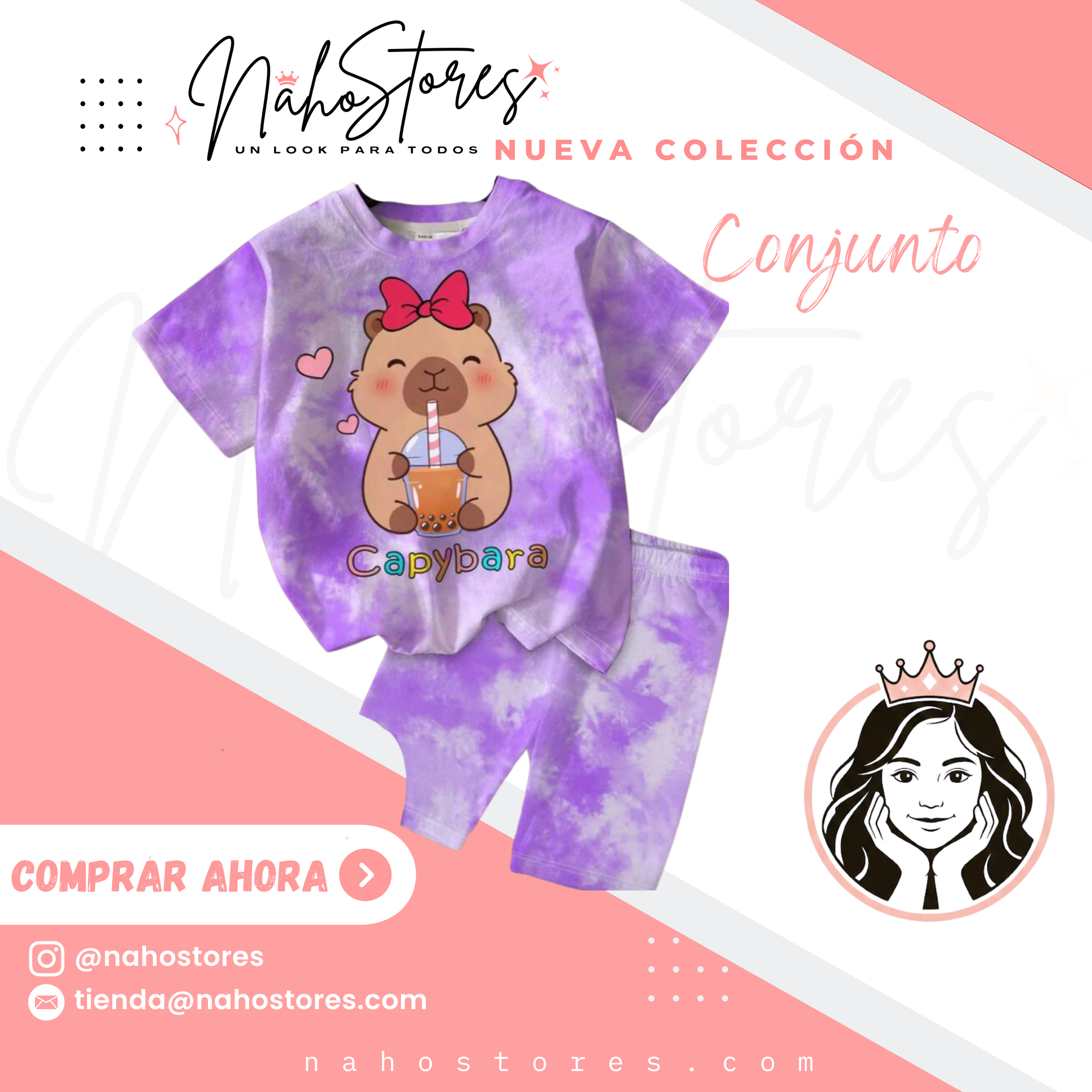 Conjunto Capybara Morado